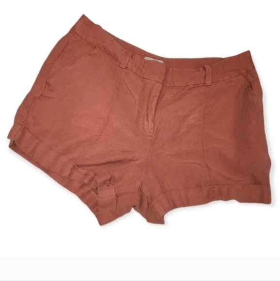 Loft Women's linen rayon blend shorts 8 - Picture 2 of 5